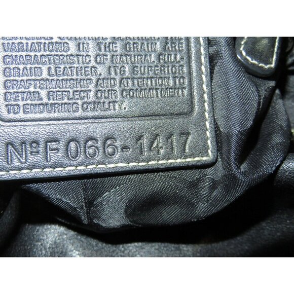 Coach 2006 Vintage Black Leather East West Legacy Tassel Hobo Shoulder Bag 1417 - Picture 8 of 12